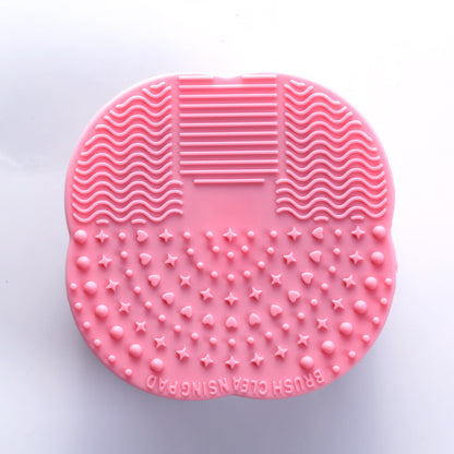 Makeup brush cleaning pad cleaning pad