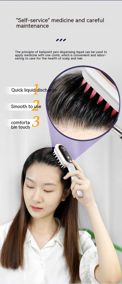 Scalp Medicine Feeder Care Massage Blue Light Red Light Hair Growth Tonic Import Comb